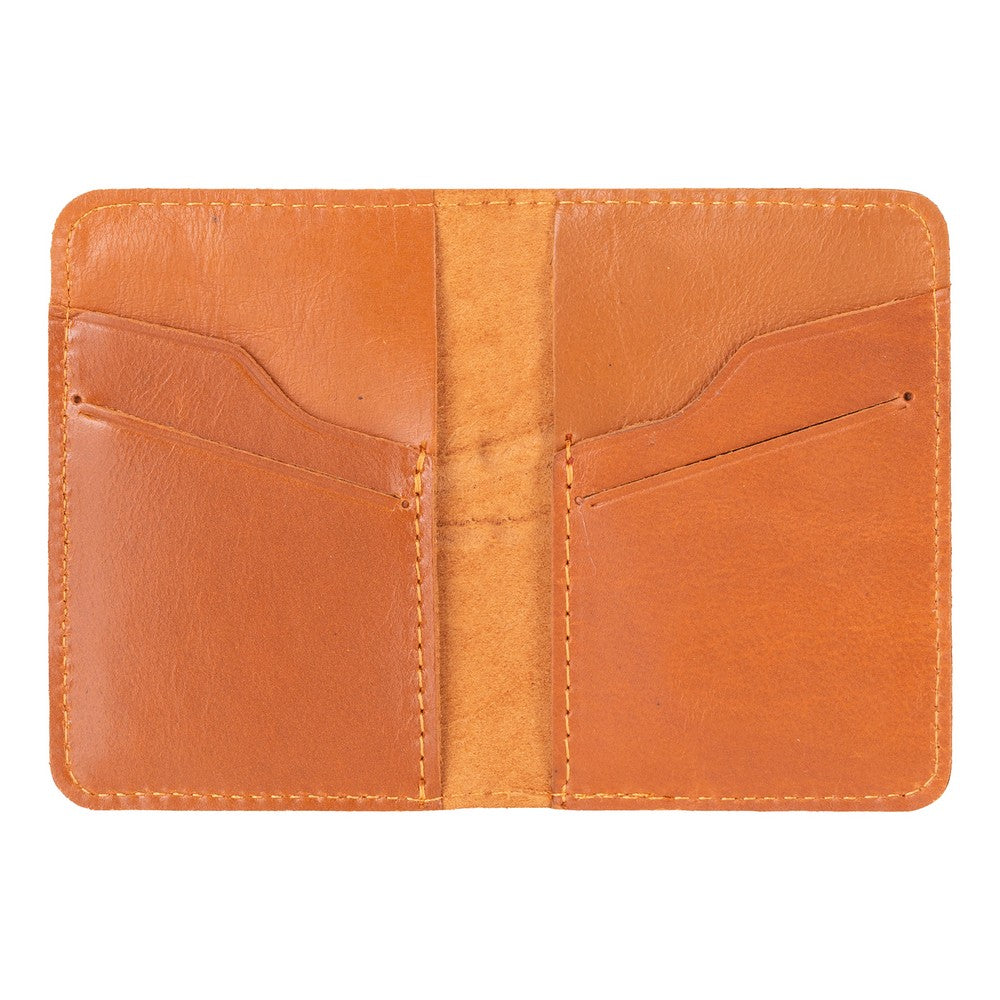 Leather Card Holder – Minimalist Slim Bifold Wallet for Men & Women (Matteo)