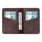 Leather Card Holder – Minimalist Slim Bifold Wallet for Men & Women (Matteo)