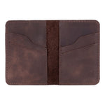 Leather Card Holder – Minimalist Slim Bifold Wallet for Men & Women (Matteo)