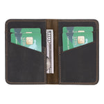 Leather Card Holder – Minimalist Slim Bifold Wallet for Men & Women (Matteo)
