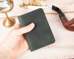 Leather Card Holder – Minimalist Slim Bifold Wallet for Men & Women (Matteo)
