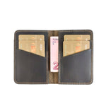 Leather Card Holder – Minimalist Slim Bifold Wallet for Men & Women (Matteo)