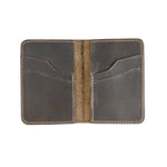 Leather Card Holder – Minimalist Slim Bifold Wallet for Men & Women (Matteo)
