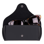 Leather Glasses Case Stylish Eyewear Protection (Optura)