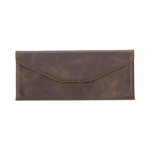 Handmade Genuine Leather Eyewear Case - Magnetic Triangular Design