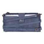 Crossbody Leather Wallet – with Phone Compartment, Card Slots & Shoulder Strap (Calista)