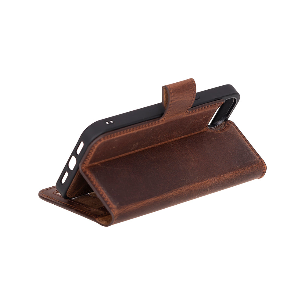 Magic iPhone 17E 16E Compatible Detachable Leather Wallet Case