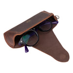 Lenozora Genuine Leather Glasses Case
