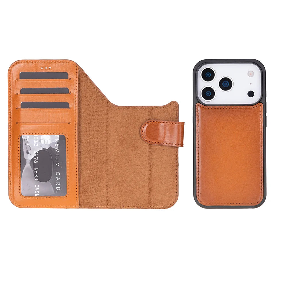 Magic iPhone 18 Pro Leather Detachable Wallet Case