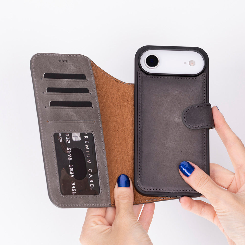 Magic iPhone 17 Series Leather Detachable Wallet Case