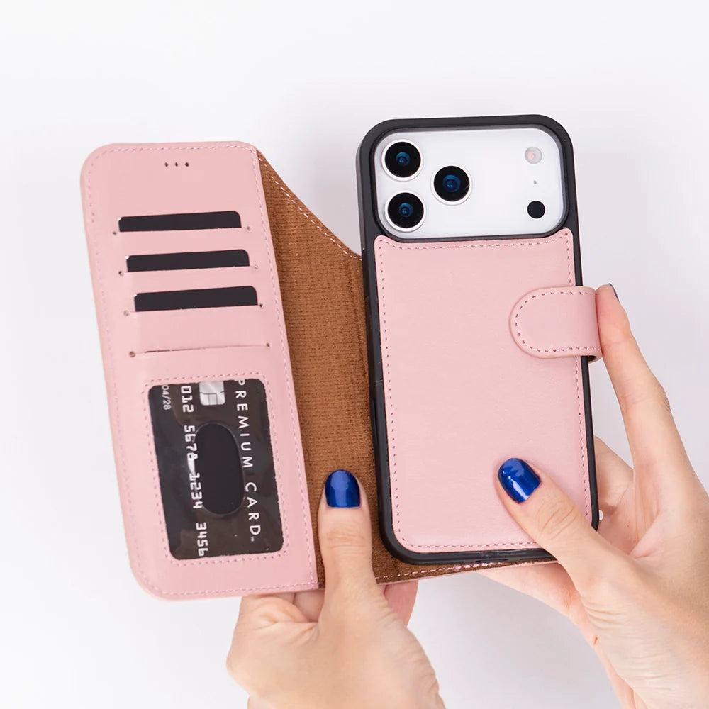 Magic iPhone 18 Pro Leather Detachable Wallet Case