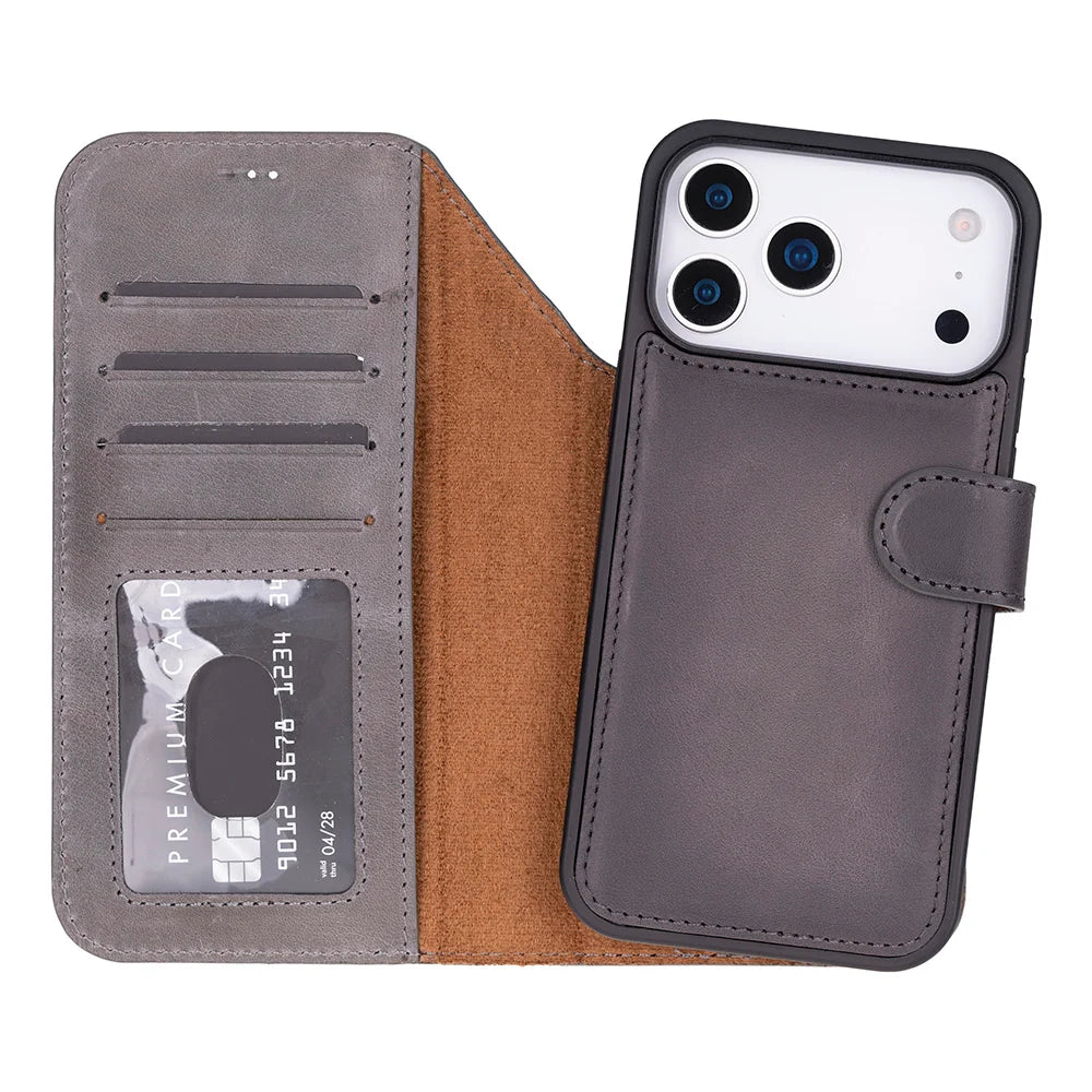 Magic iPhone 18 Pro Max Leather Detachable Wallet Case