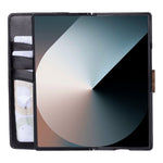 Handcrafted Leather Wallet Case for Samsung Galaxy Z Fold 6 – RFID Blocking (Zephyr)