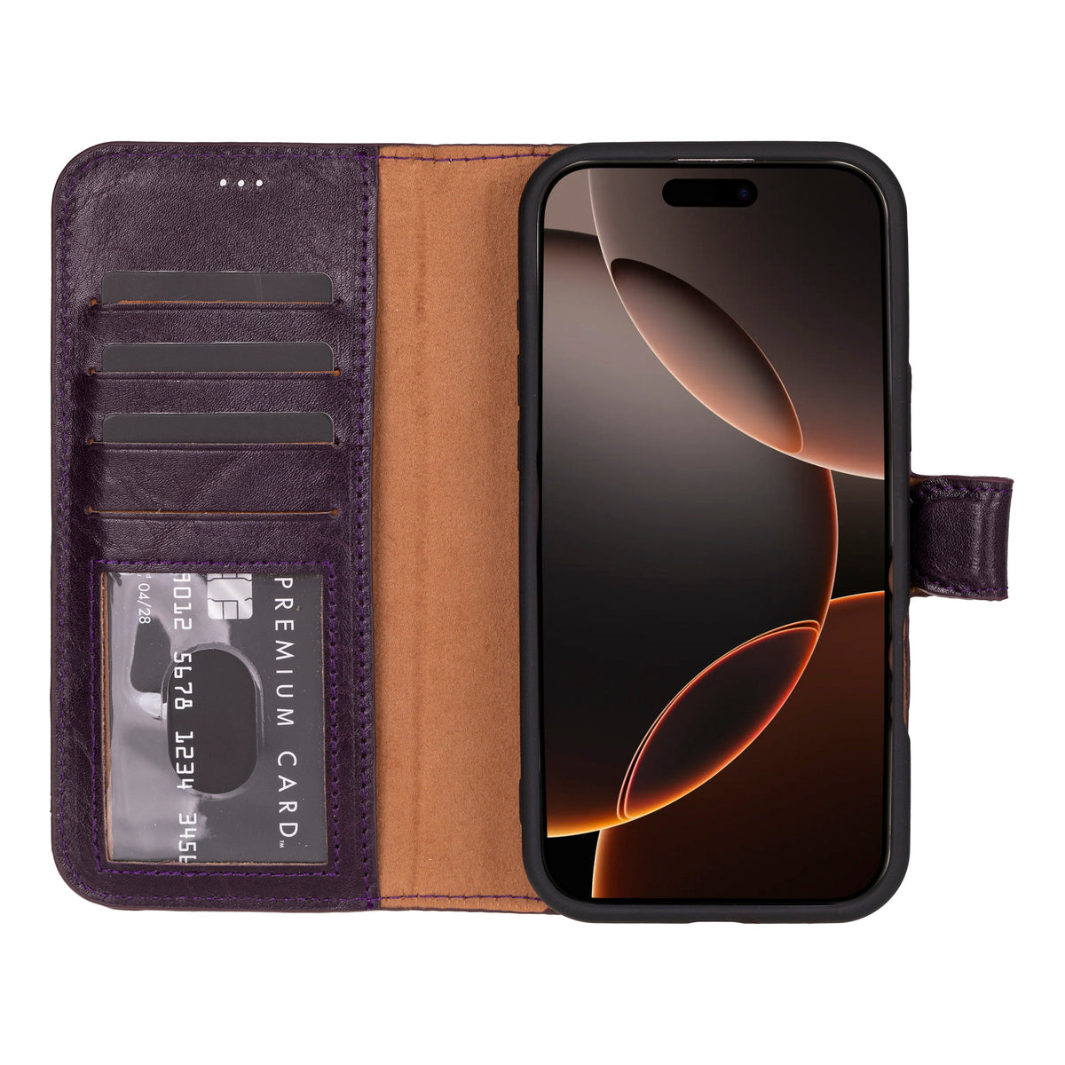 Magic iPhone 16 Series Detachable Leather Wallet Case