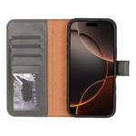Magic iPhone 16 Series Detachable Leather Wallet Case
