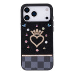 Vissel Heart Crystal Luxury Case for iPhone 17 Pro Max