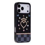 Vissel Heart Crystal Luxury Case for iPhone 17 Pro