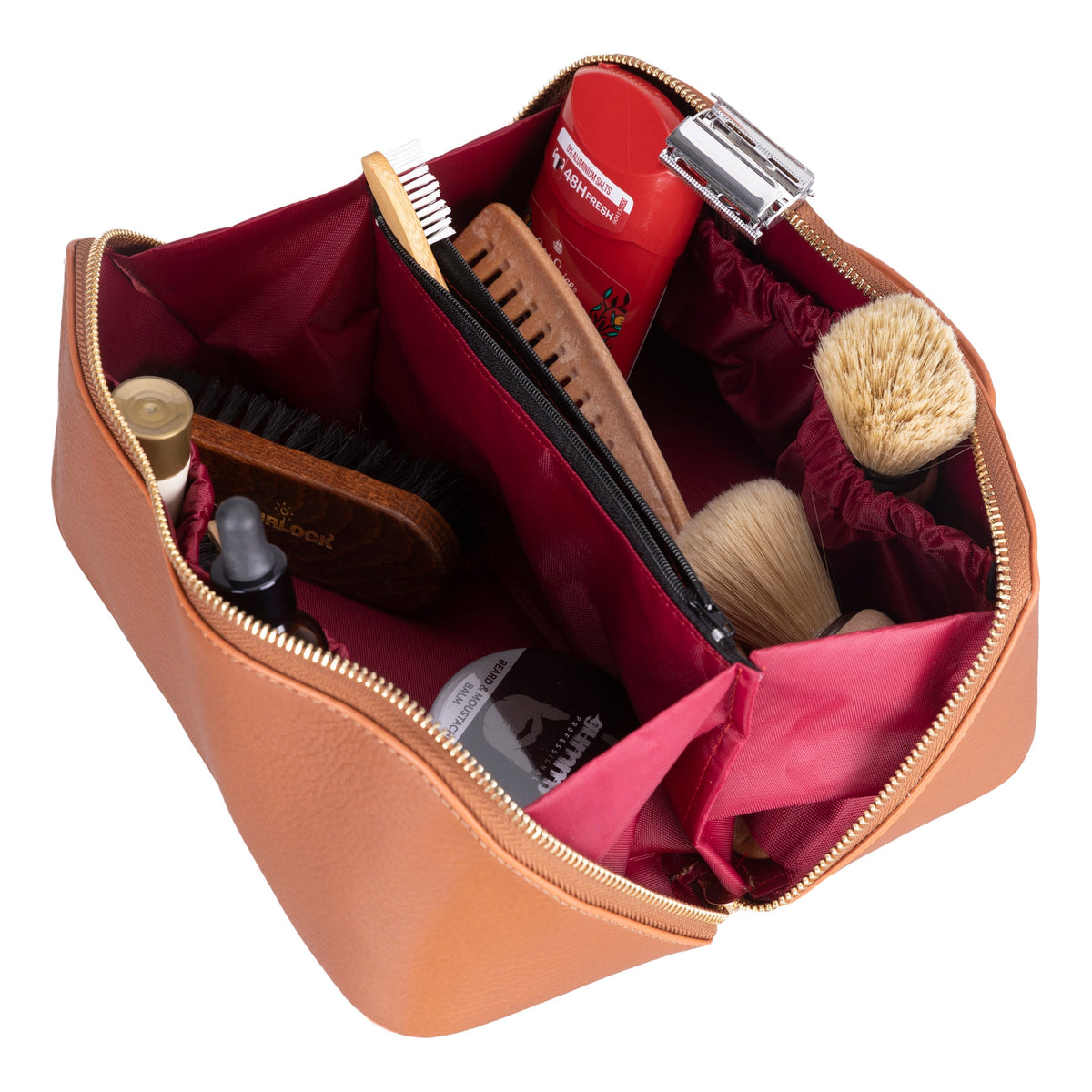 Natalie Leather Make up Bag