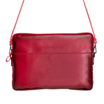 Slim Leather Laptop Bag, Genuine Leather Case, Shoulder Strap (Elona)