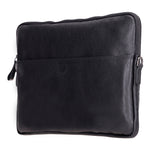 Slim Leather Laptop Bag, Genuine Leather Case, Shoulder Strap (Elona)