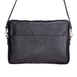 Slim Leather Laptop Bag, Genuine Leather Case, Shoulder Strap (Elona)