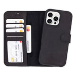 Liluri iPhone 16 Pro Detachable Leather Wallet Case