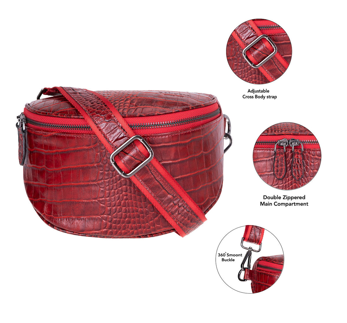 Alora Leather Crossbody Bag