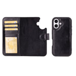 Magic iPhone 16 Series Detachable Leather Wallet Case