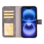 Magic iPhone 16 Series Detachable Leather Wallet Case
