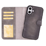 Magic iPhone 16 Series Detachable Leather Wallet Case
