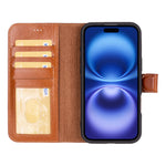 Magic iPhone 16 Series Detachable Leather Wallet Case
