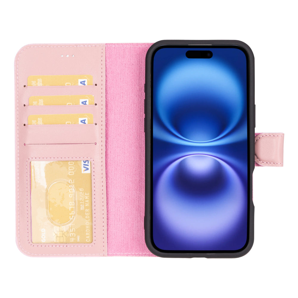 Magic iPhone 16 Series Detachable Leather Wallet Case