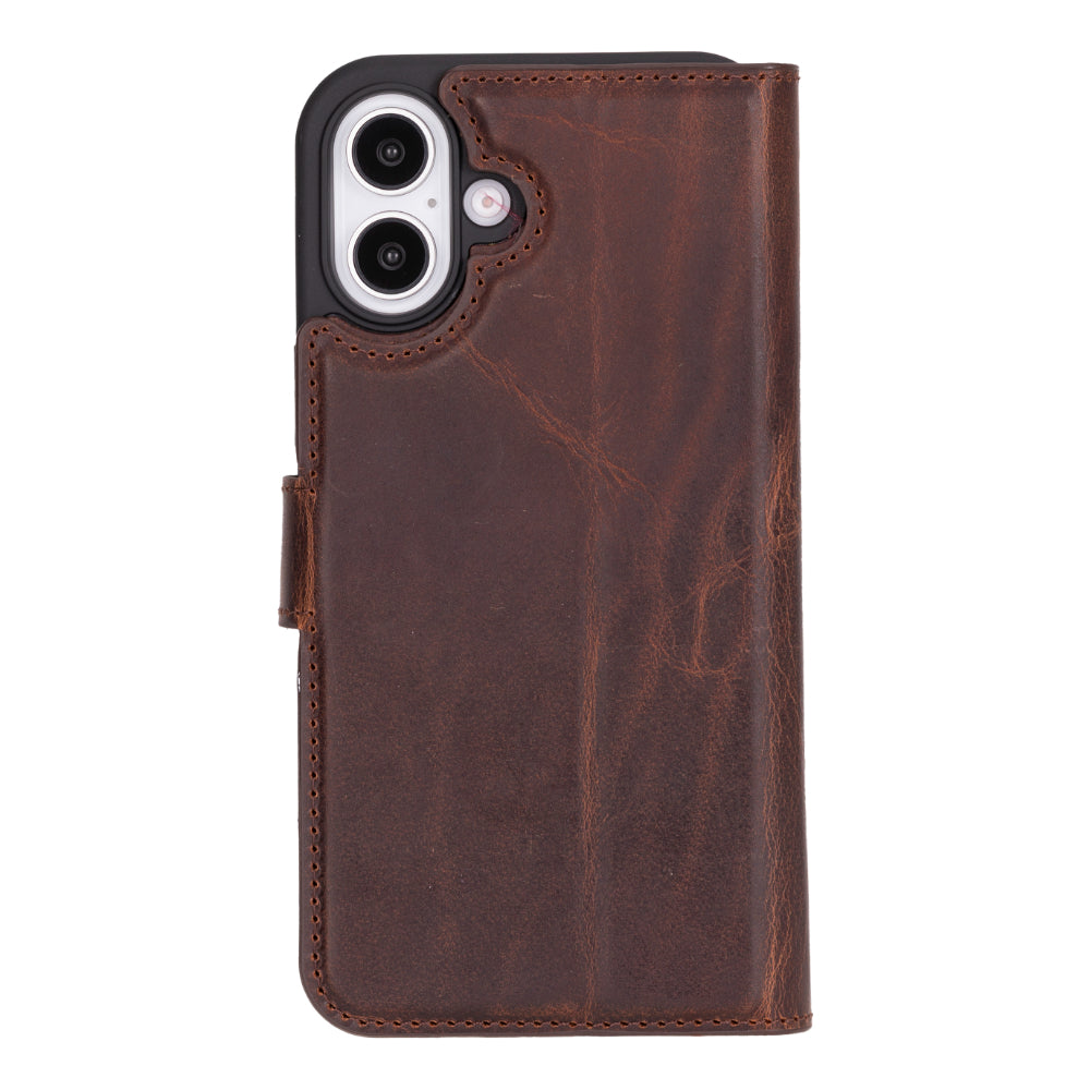 Magic iPhone 16 Series Detachable Leather Wallet Case