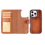 Magic iPhone 16 Series Detachable Leather Wallet Case