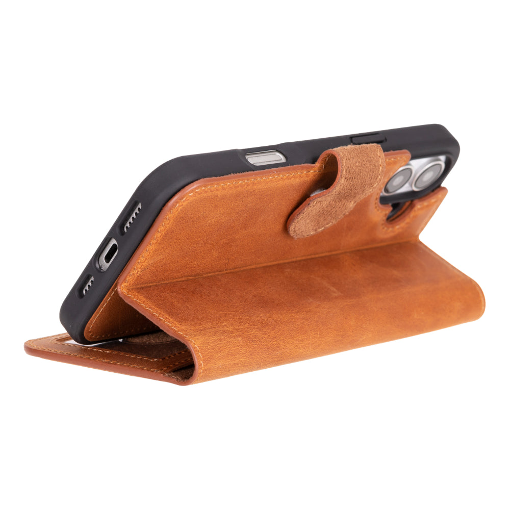 Magic iPhone 16 Series Detachable Leather Wallet Case