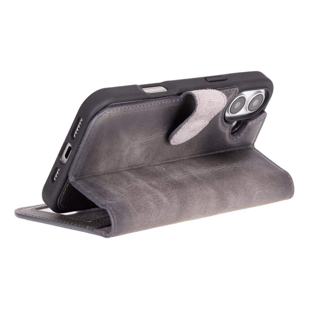 Magic iPhone 16 Series Detachable Leather Wallet Case
