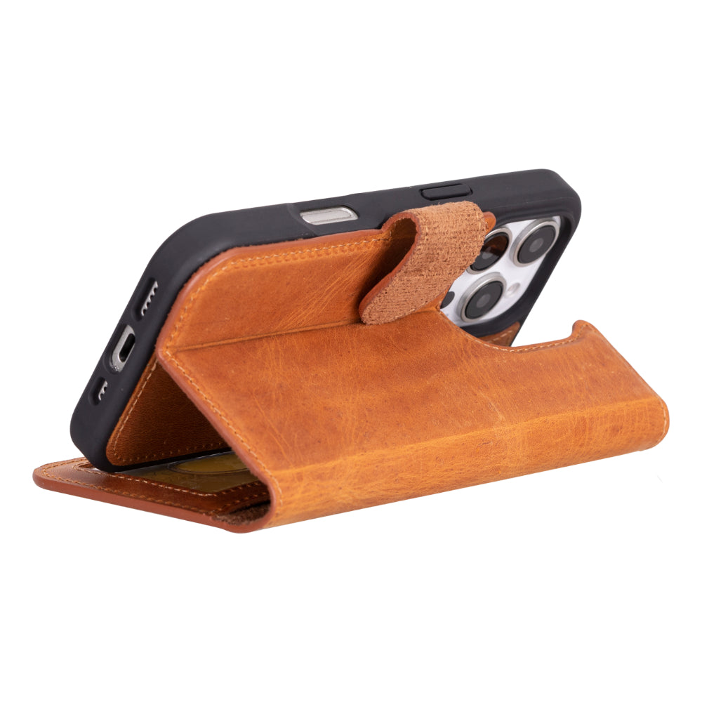 Magic iPhone 16 Series Detachable Leather Wallet Case