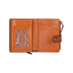Leather Card Holder, RFID Blocking Slim Wallet with Quick-Access & Coin Pocket (Velto)