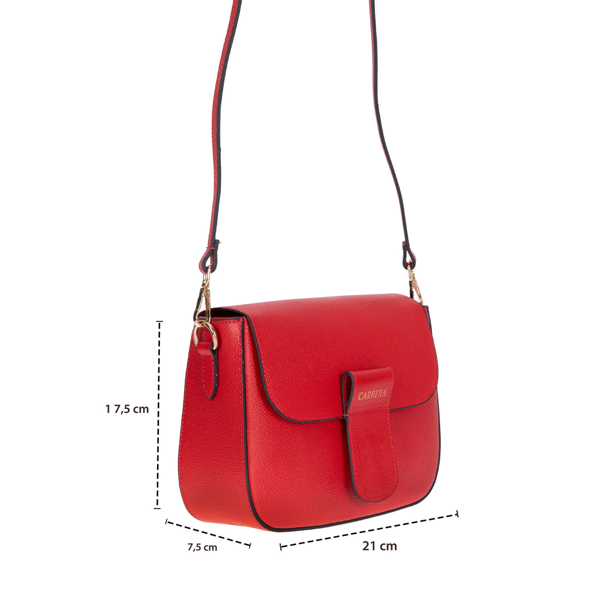 Carrera Seravelle Genuine Leather Crossbody Bag