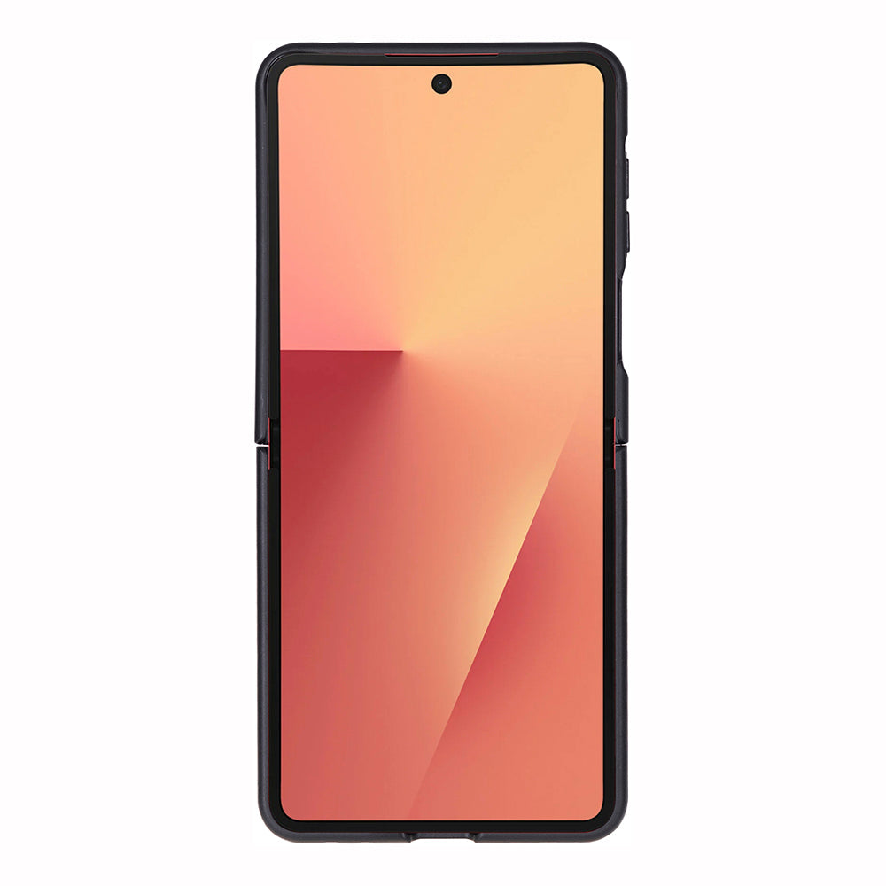 Slim Leather Case for Samsung Galaxy Z Flip 7 (Lune)