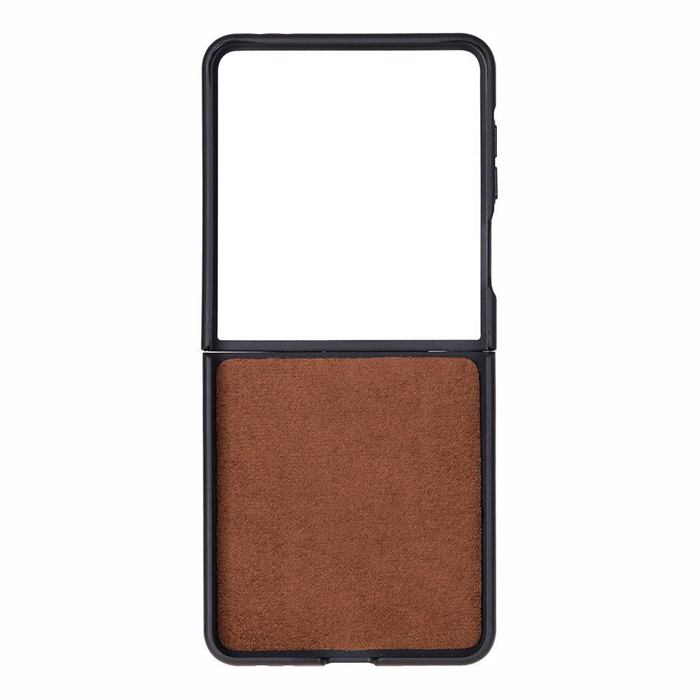 Slim Leather Case for Samsung Galaxy Z Flip 7 (Lune)