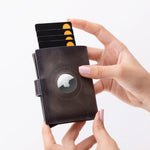 Palertag Leather Mechanical Card Holder Bouletta