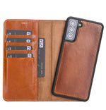 Premium Genuine Leather Wallet Case for Samsung Galaxy S21, S21 Plus & S21 Ultra (Skadi)