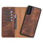 Premium Genuine Leather Wallet Case for Samsung Galaxy S21, S21 Plus & S21 Ultra (Skadi)