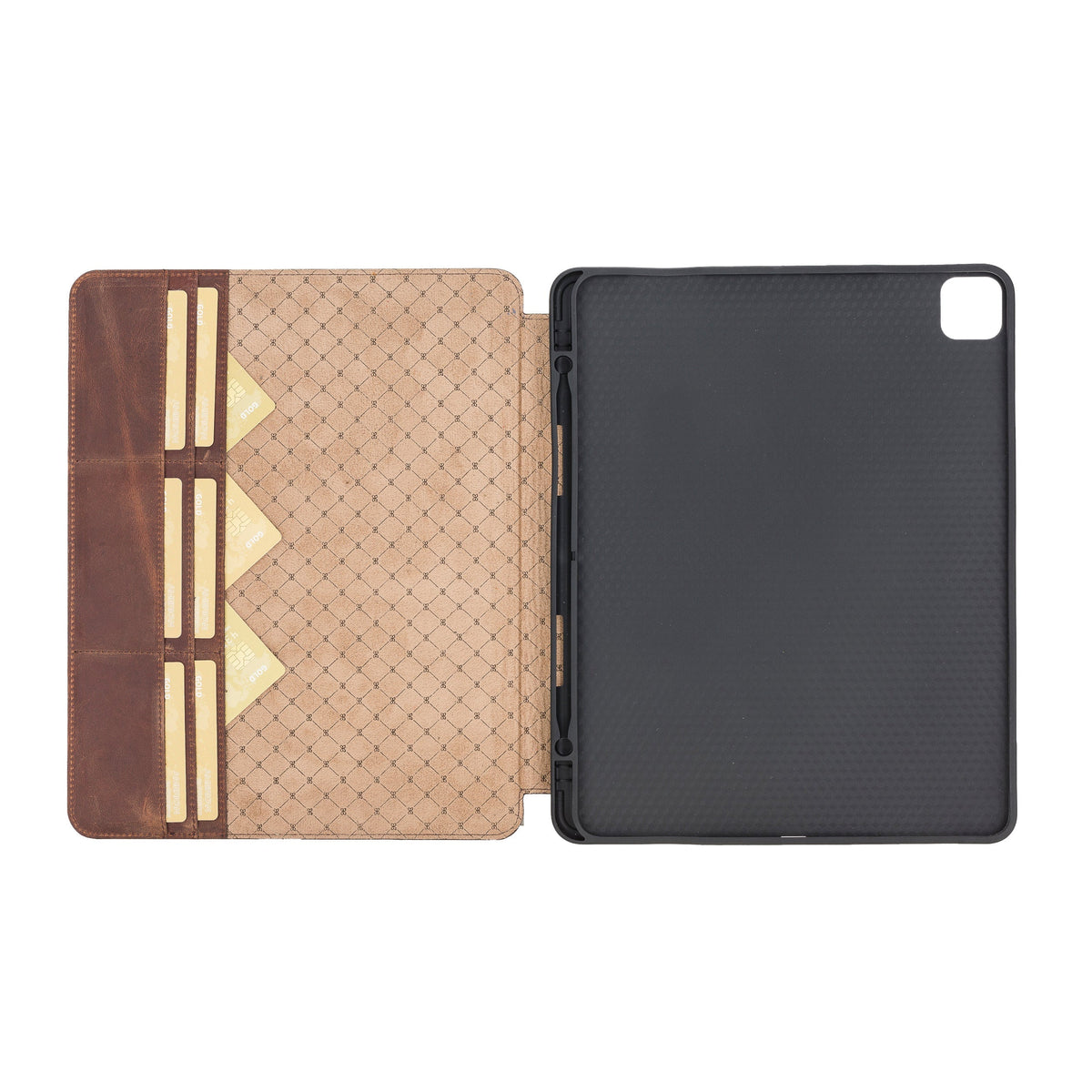 Apple iPad Pro 7th Generation 13 inch Genuine Leather Wallet Case (2024) Eto