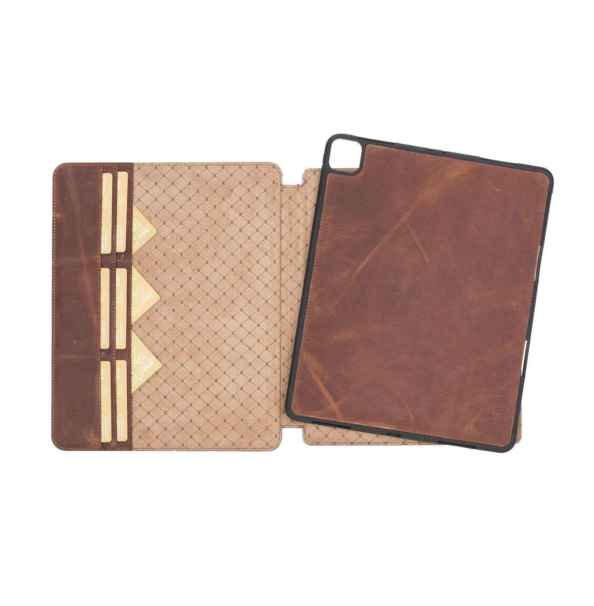 Apple iPad Pro 7th Generation 13 inch Genuine Leather Wallet Case (2024) Eto