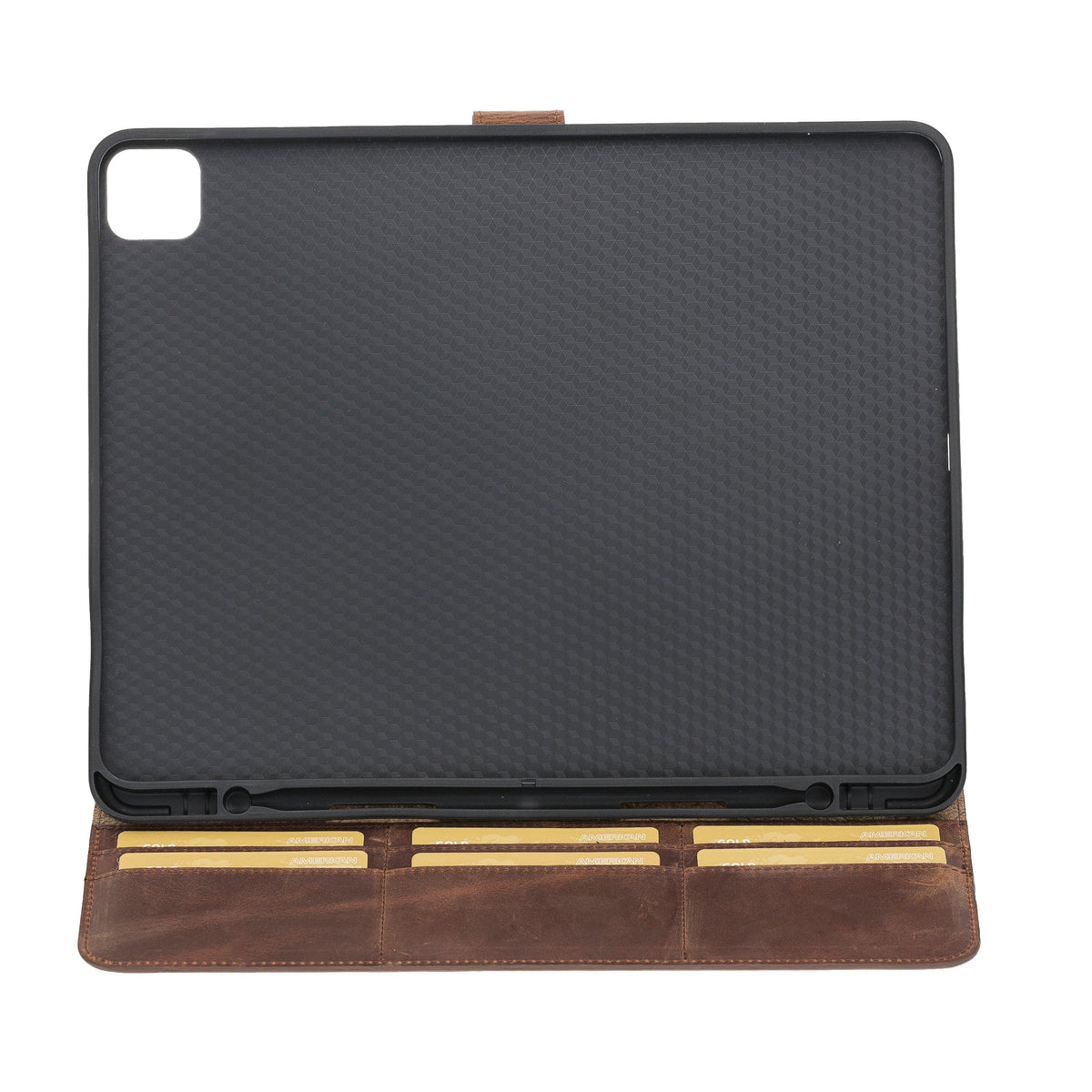 Apple iPad Pro 7th Generation 13 inch Genuine Leather Wallet Case (2024) Eto