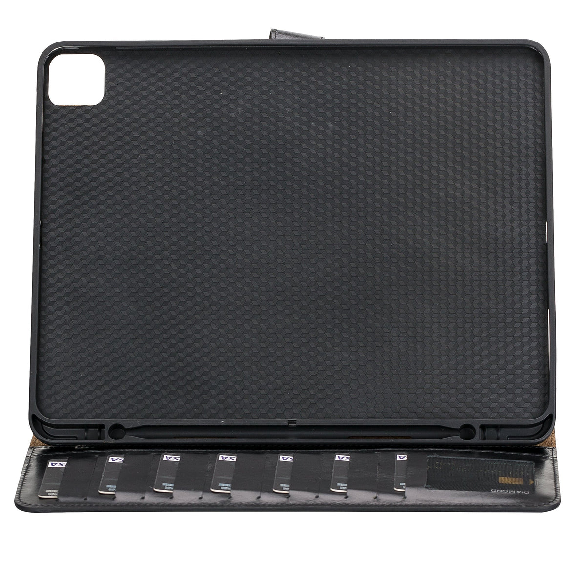 Apple iPad Pro 7th Generation 13 inch Genuine Leather Wallet Case (2024) Eto