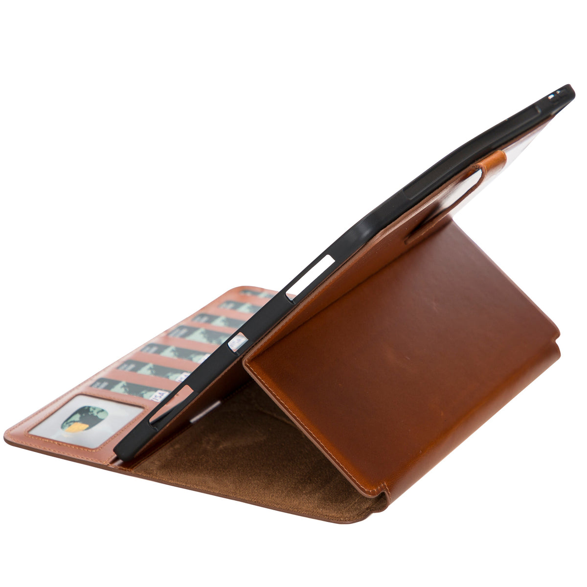 Apple iPad Pro 7th Generation 13 inch Genuine Leather Wallet Case (2024) Eto