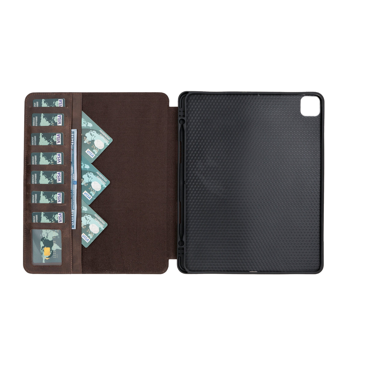 Apple iPad Pro 7th Generation 13 inch Genuine Leather Wallet Case (2024) Eto